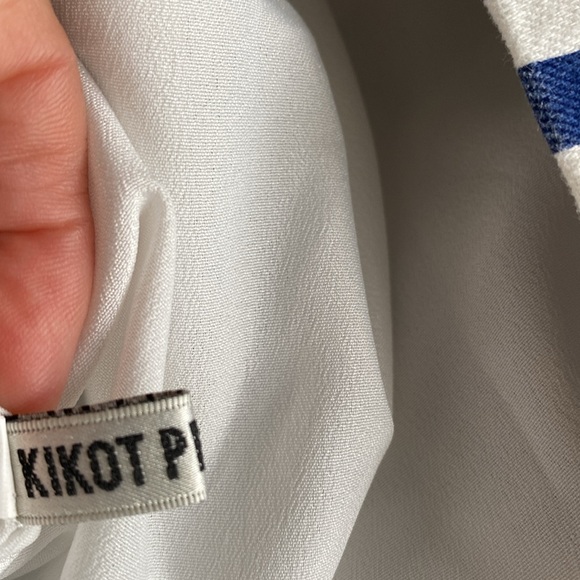 Kikot Prorsum Blue and White Striped Overalls with Dog - Picture 11 of 14